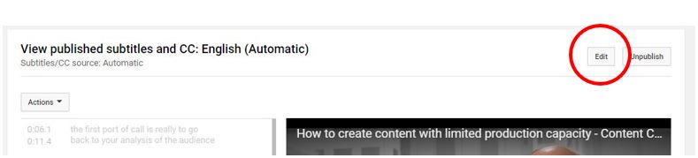 how to add automatic captions to youtube video
